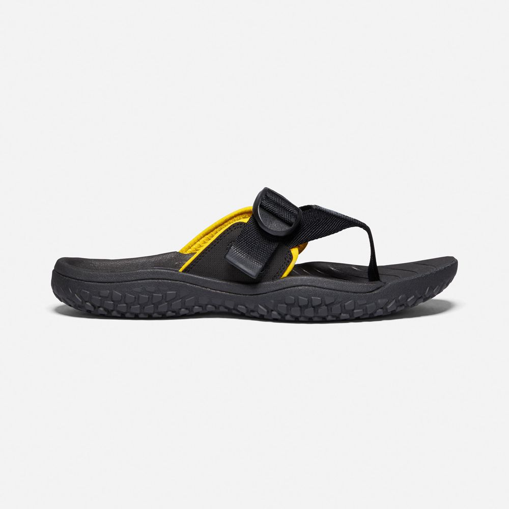 Chanclas Keen Mexico Negros - Hombre Solr Toe Post Sandal - PL9507413